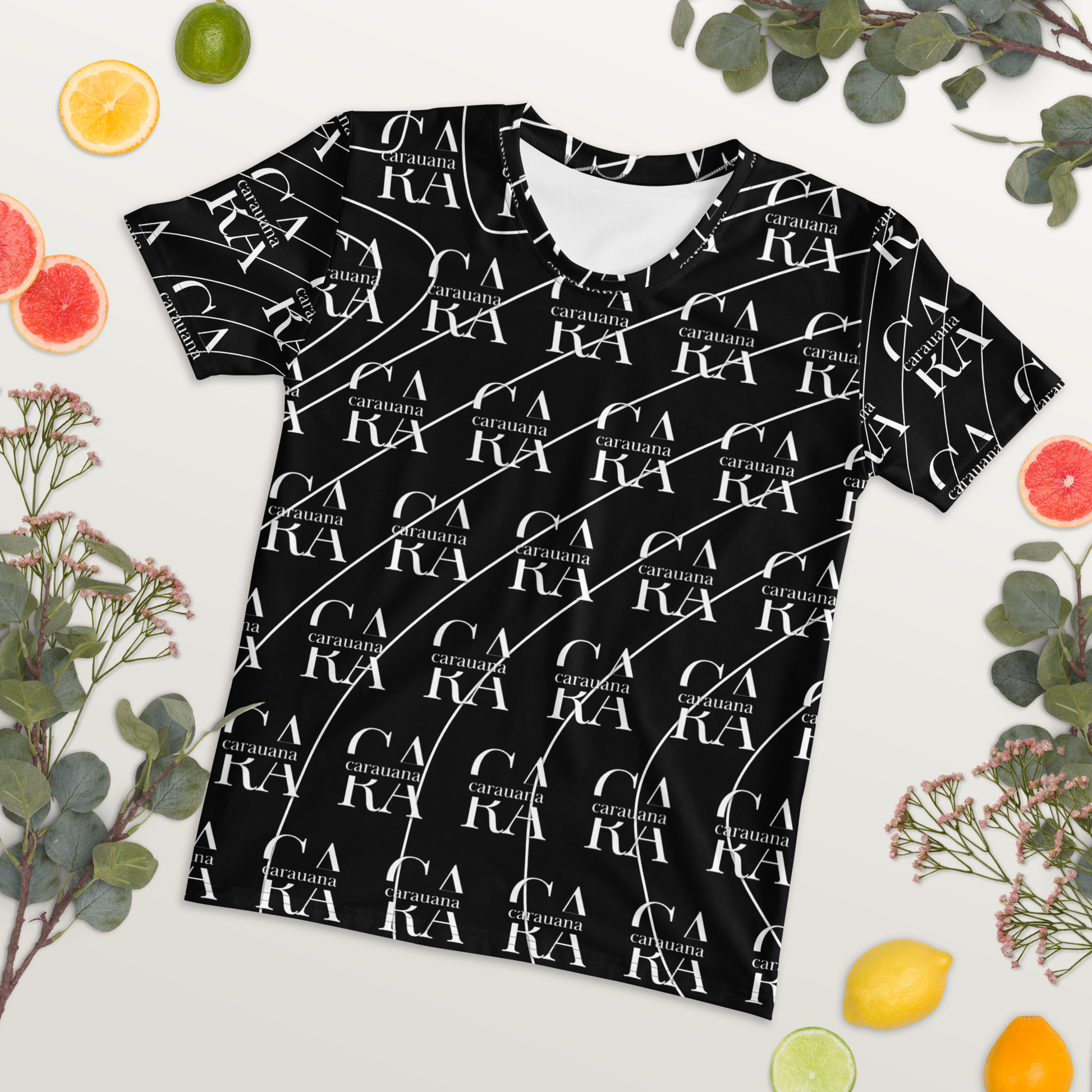 Women's T-shirt black LUX Carauana Store