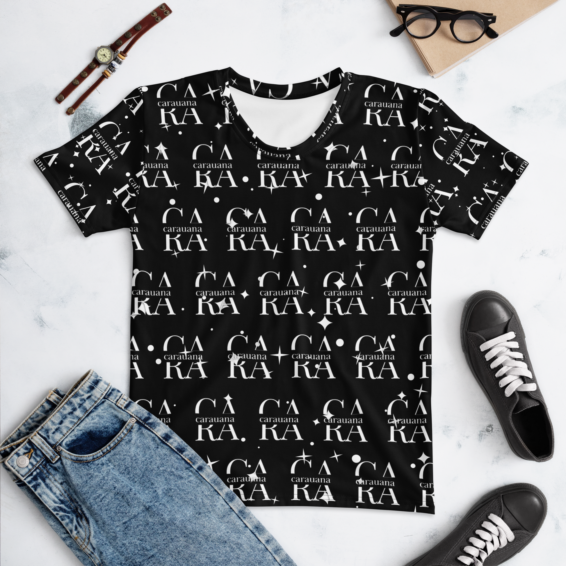 Women's T-shirt black VIP Carauana Store
