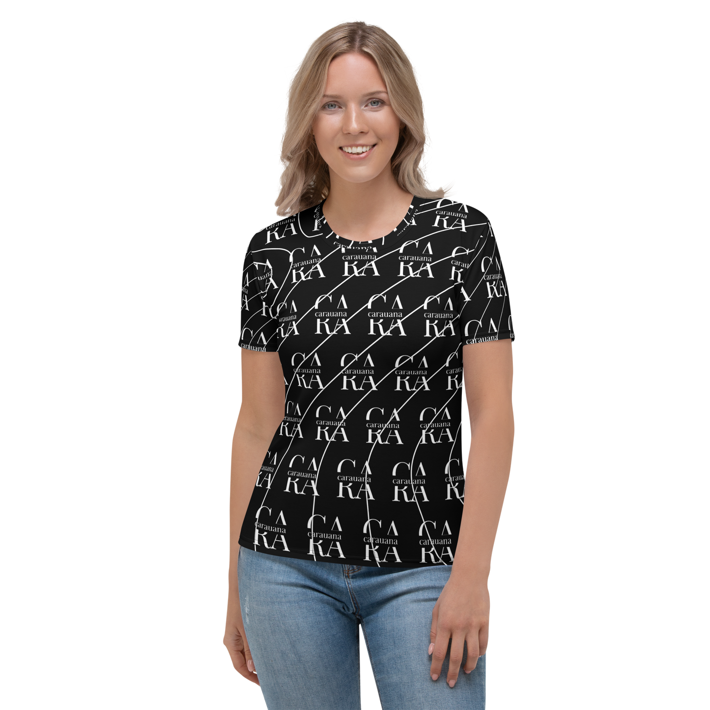 Women's T-shirt black LUX Carauana Store