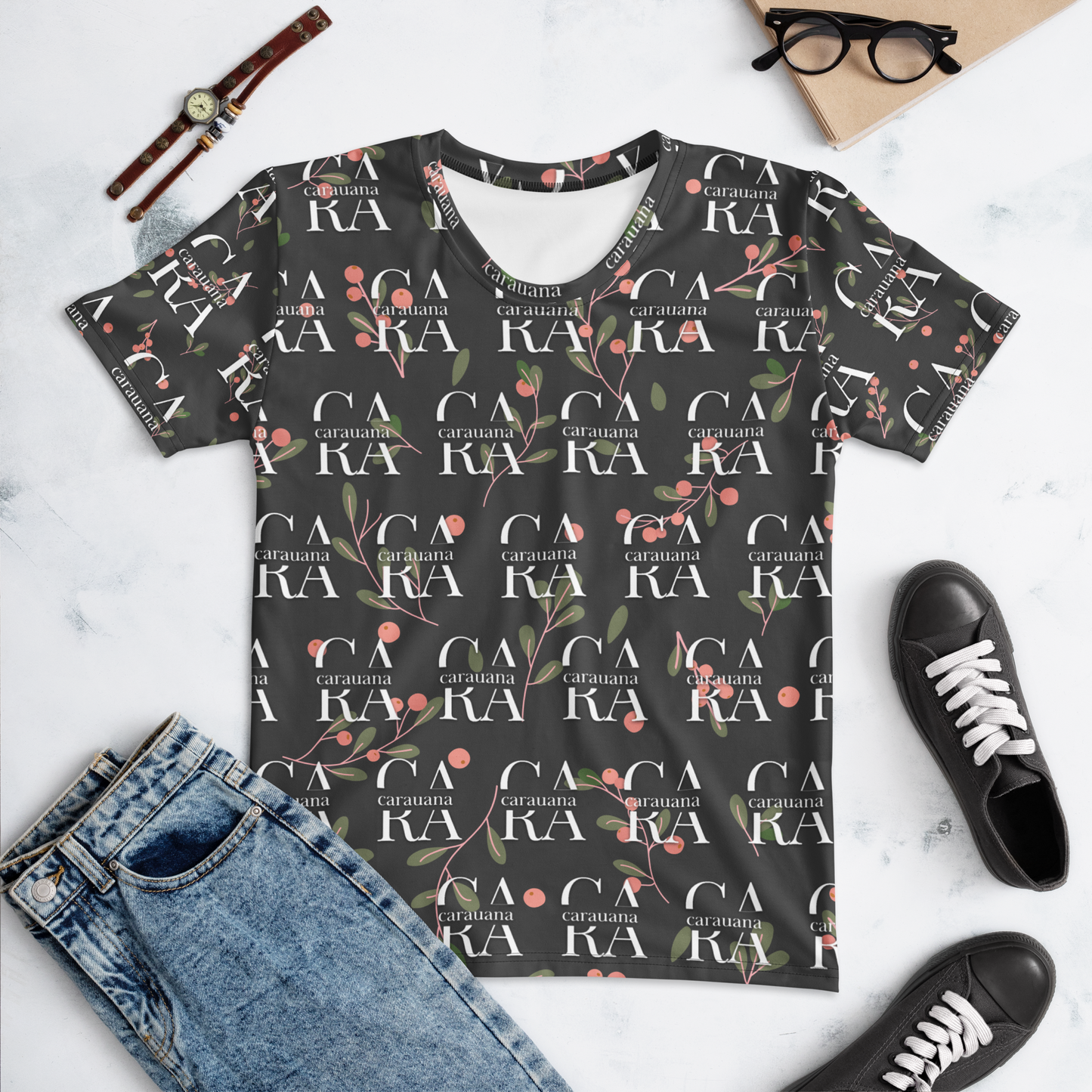 Women's T-shirt Black fruit Carauana Store