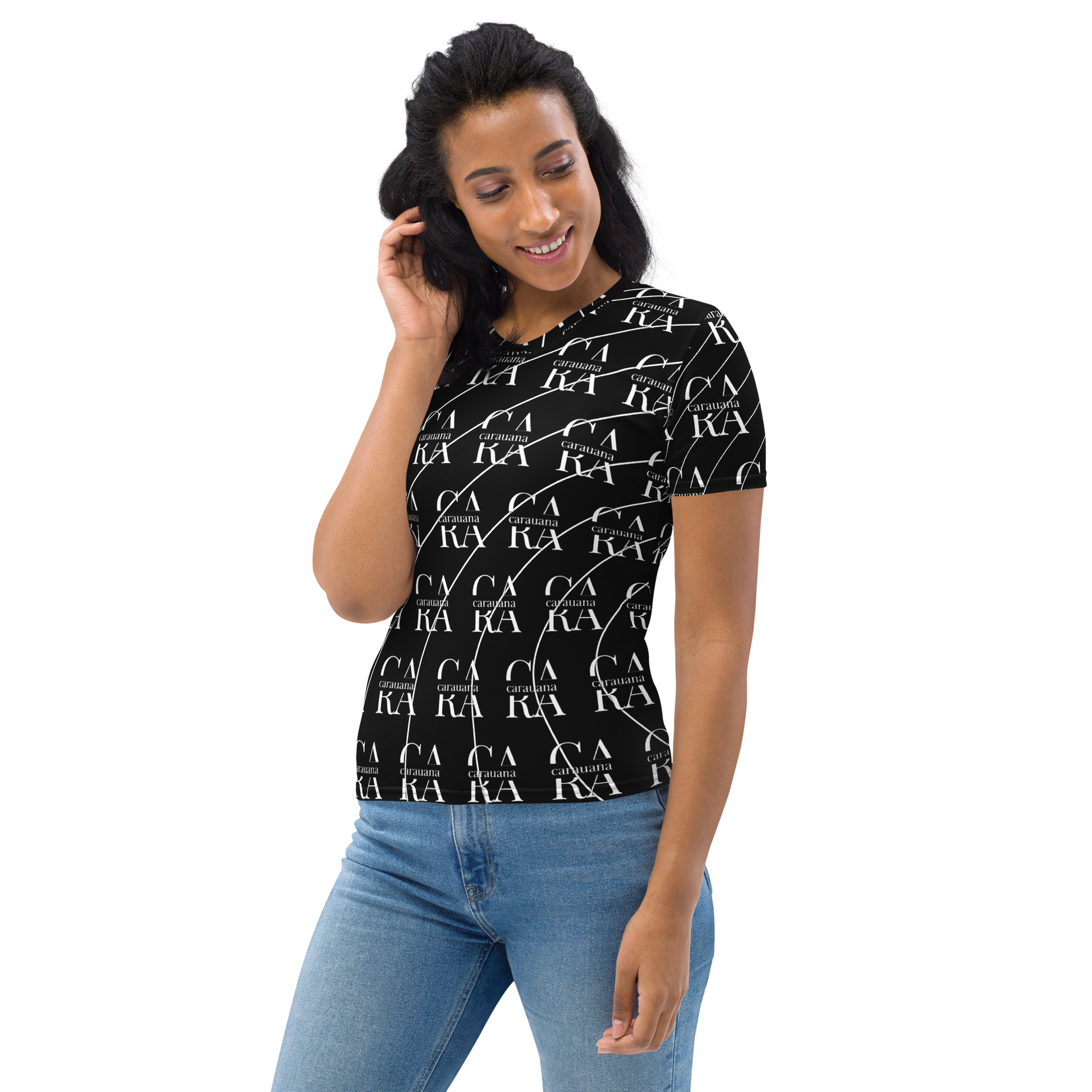 Women's T-shirt black LUX Carauana Store