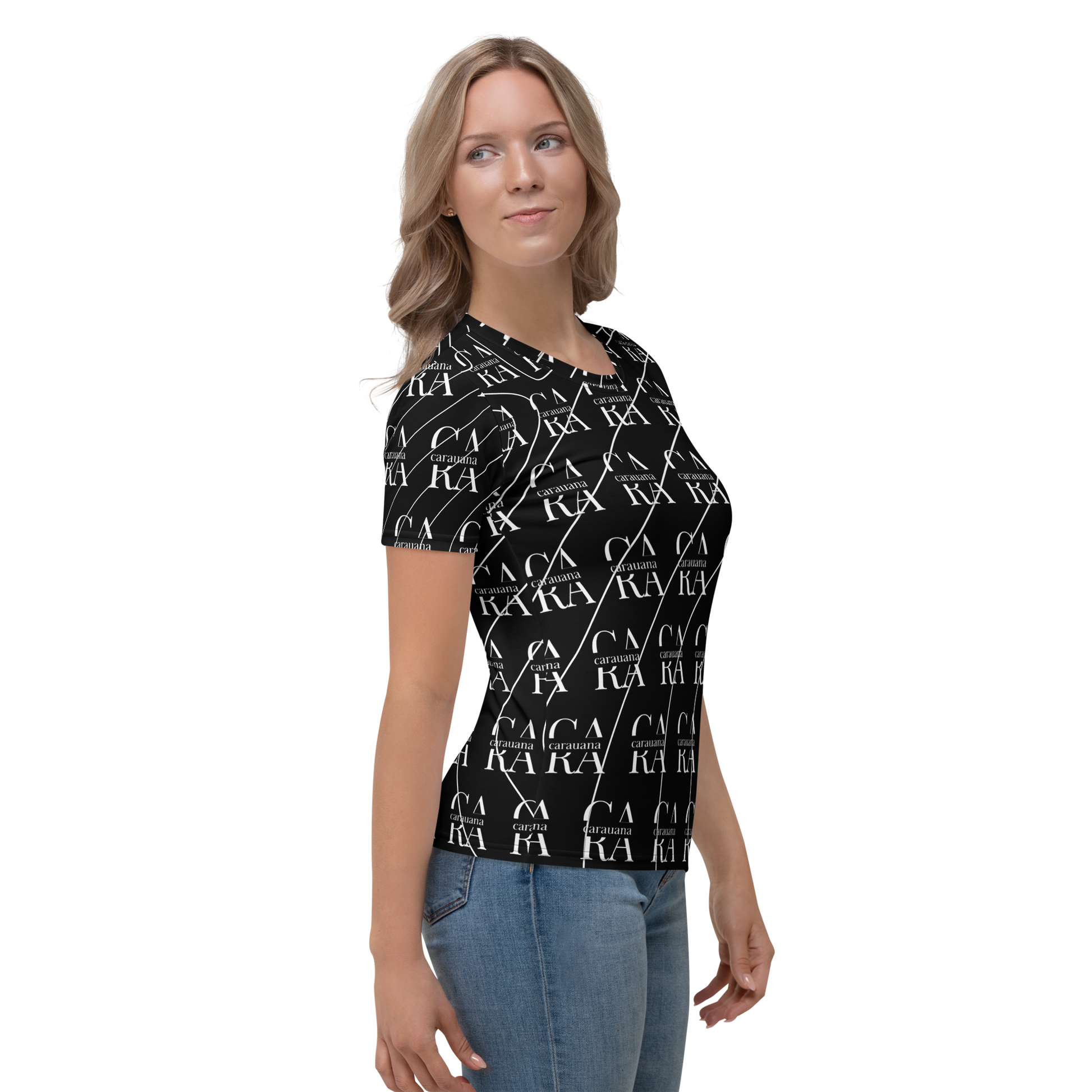 Women's T-shirt black LUX Carauana Store