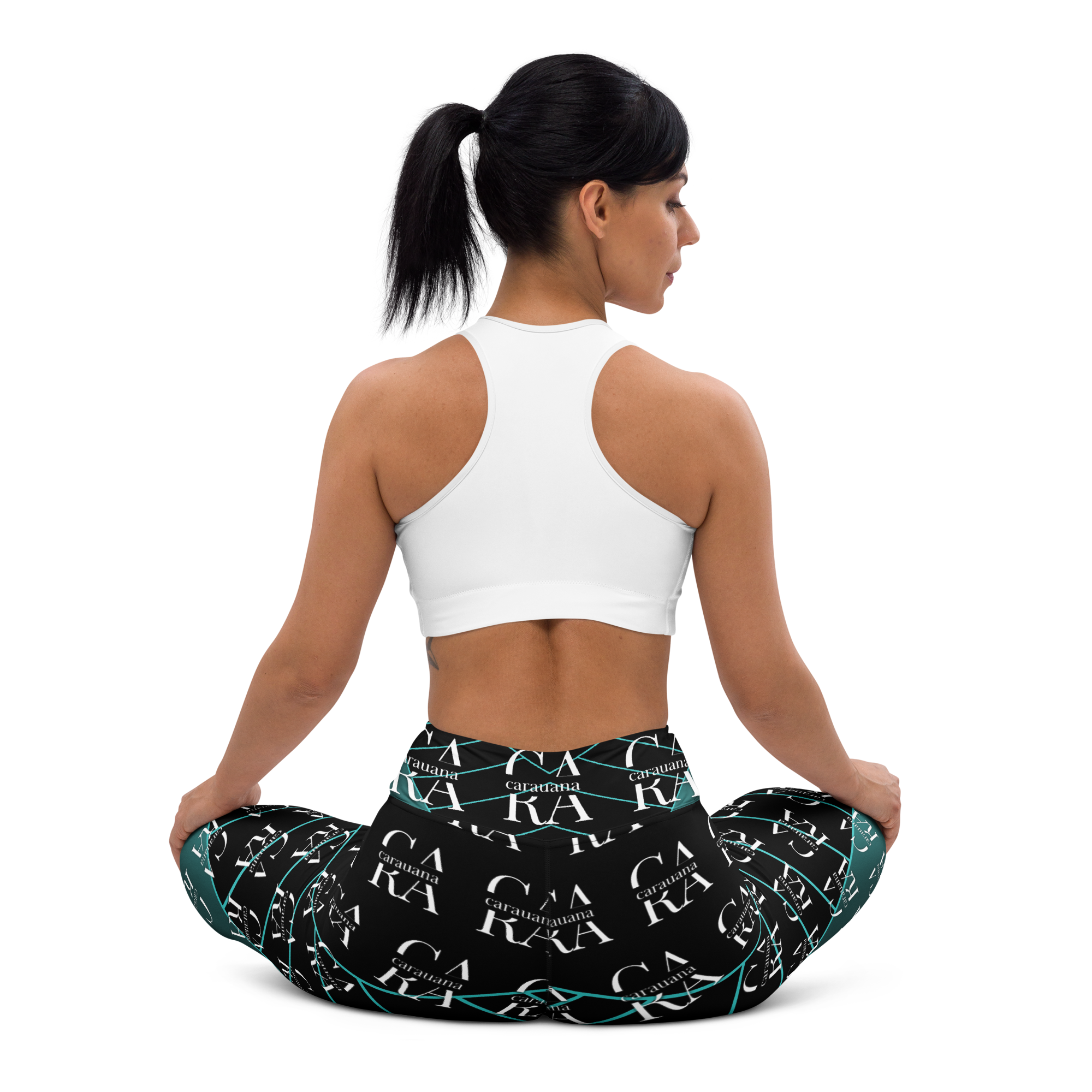 CaRaUaNa Leggings SPORT black Green Famous Carauana Store