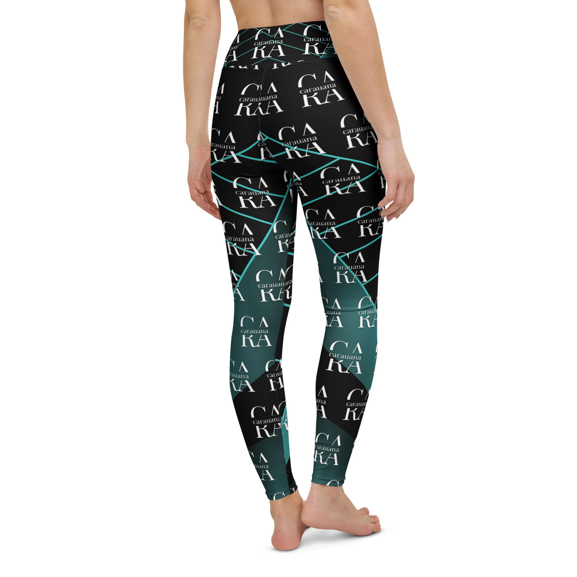 CaRaUaNa Leggings SPORT black Green Famous Carauana Store