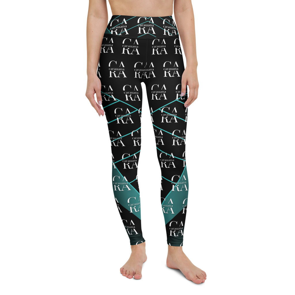 CaRaUaNa Leggings SPORT black Green Famous Carauana Store