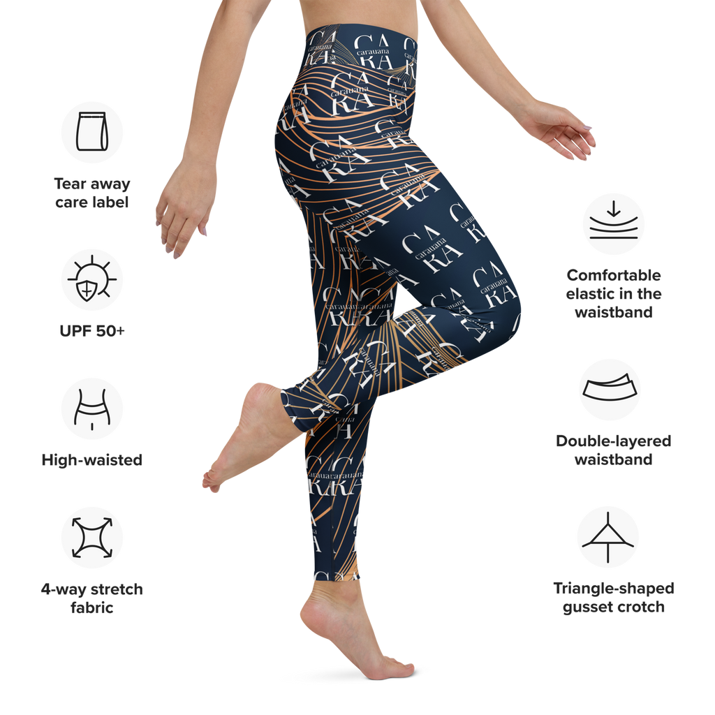 CaRaUaNa Leggings SPORT blue gold Carauana Store