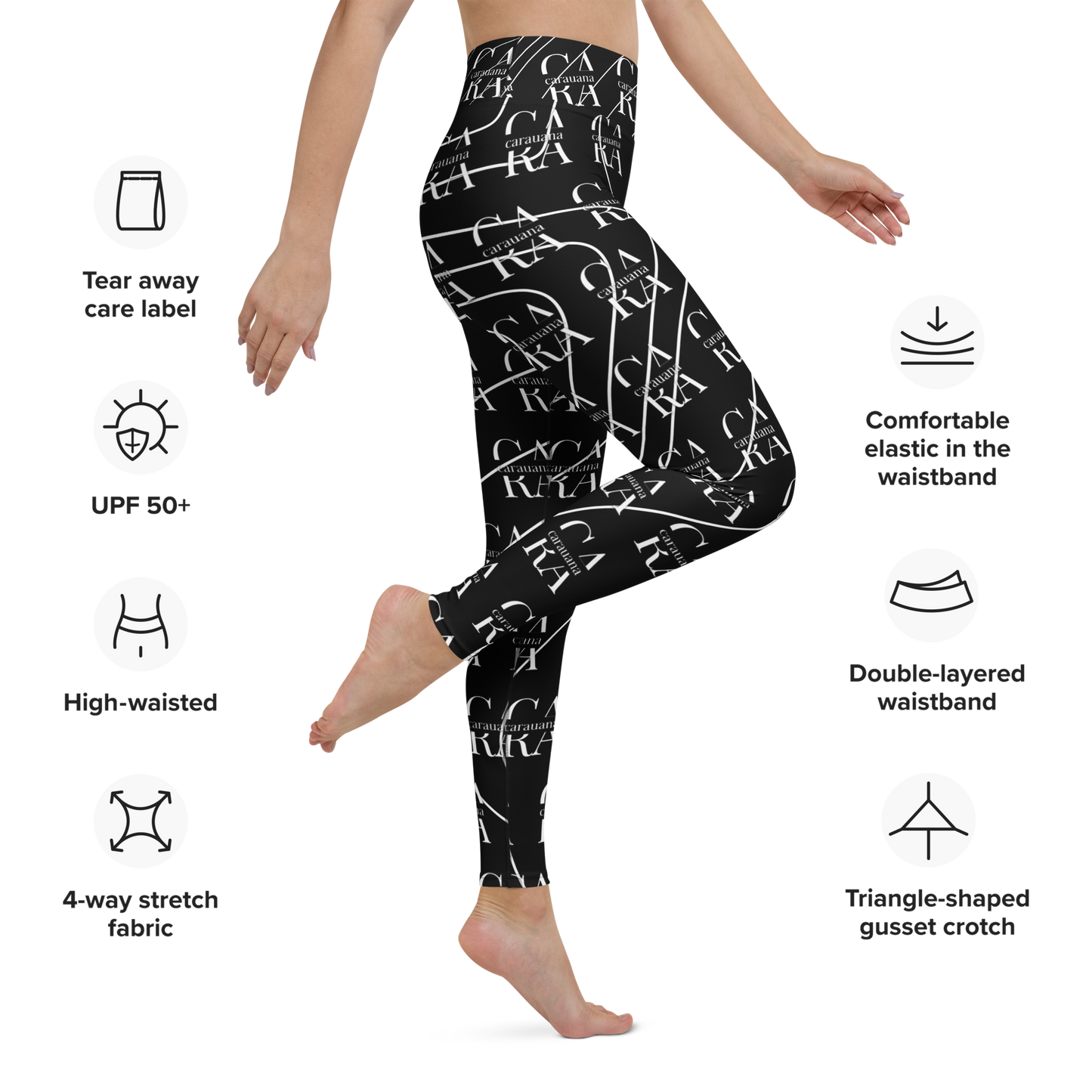 CaRaUaNa Leggings SPORT black LUX