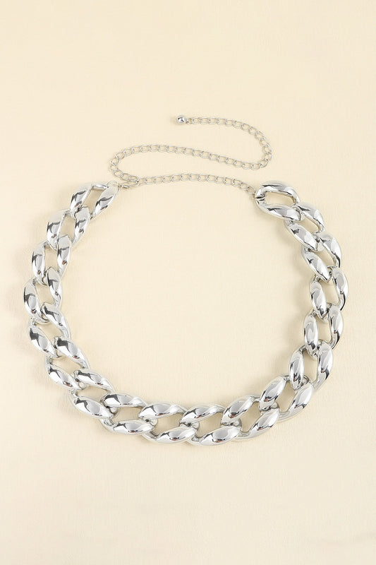 1.2" Width Acrylic Curb Chain Belt Carauana Store
