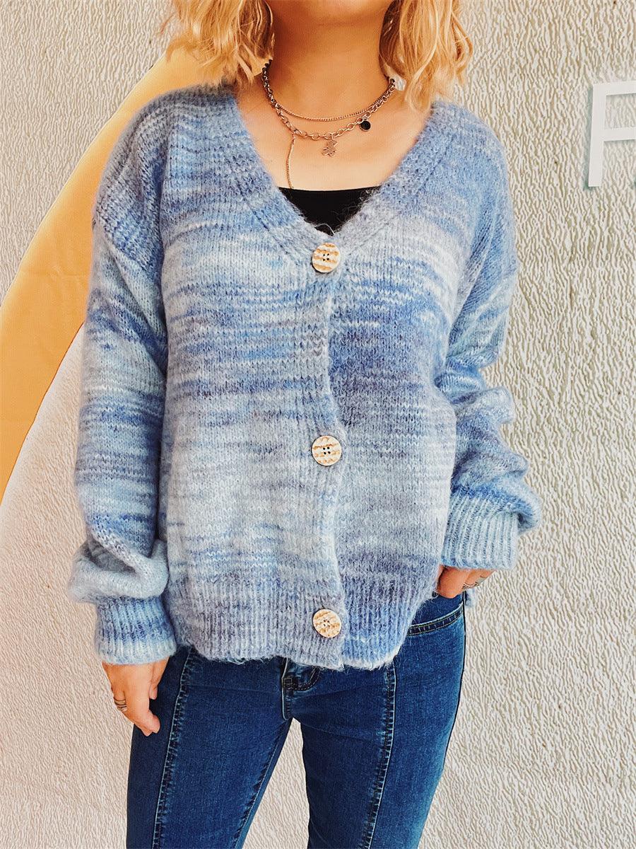 Button Up Long Sleeve Cardigan Carauana Store