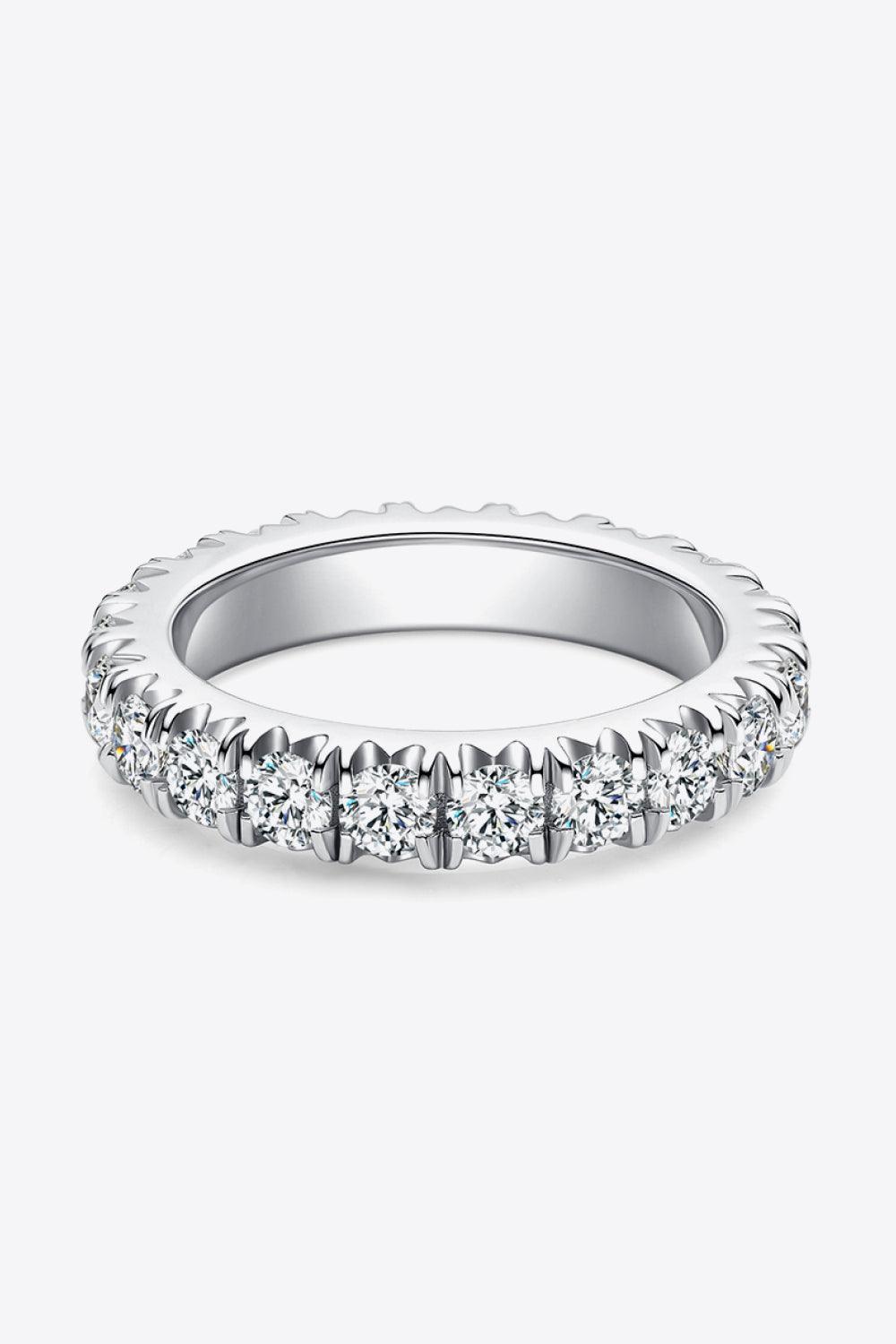 Adored 2.3 Carat Moissanite 925 Sterling Silver Eternity Ring Carauana Store