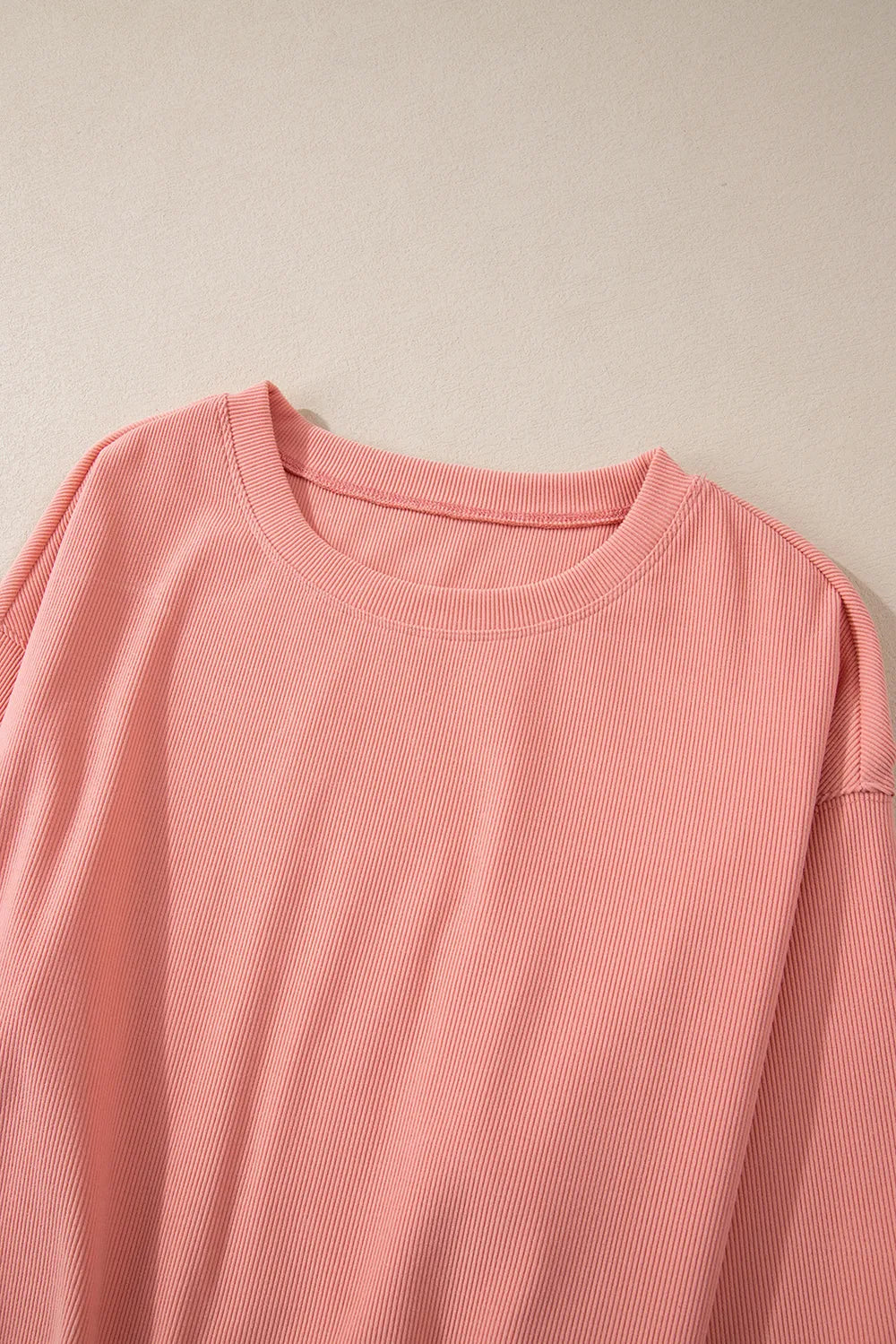 Round Neck Long Sleeve Top and Pants Set CaRaUaNa Fashion