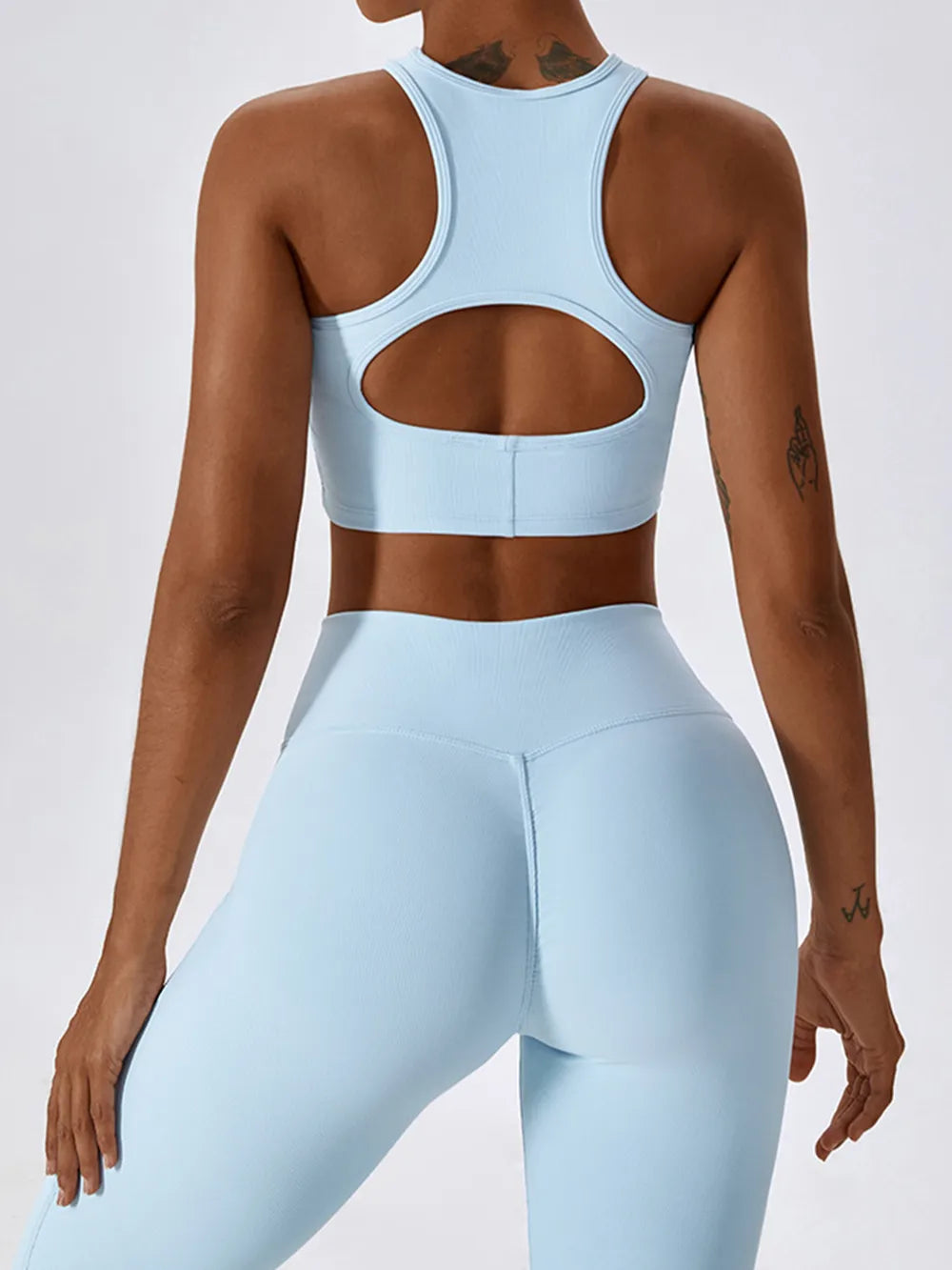 Basic Bae Cutout Racerback Active Tank Carauana Store