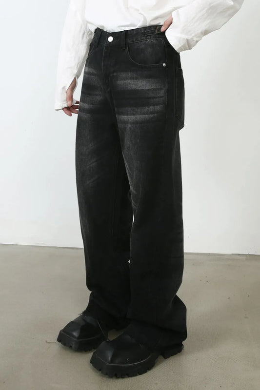 Men's Frayed Hem Jeans Carauana Store