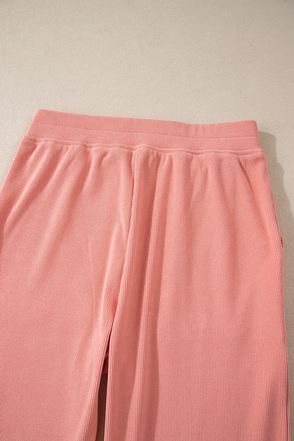 Round Neck Long Sleeve Top and Pants Set CaRaUaNa Fashion