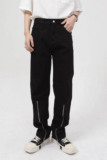 Pocketed Jeans with Zipper Carauana Store