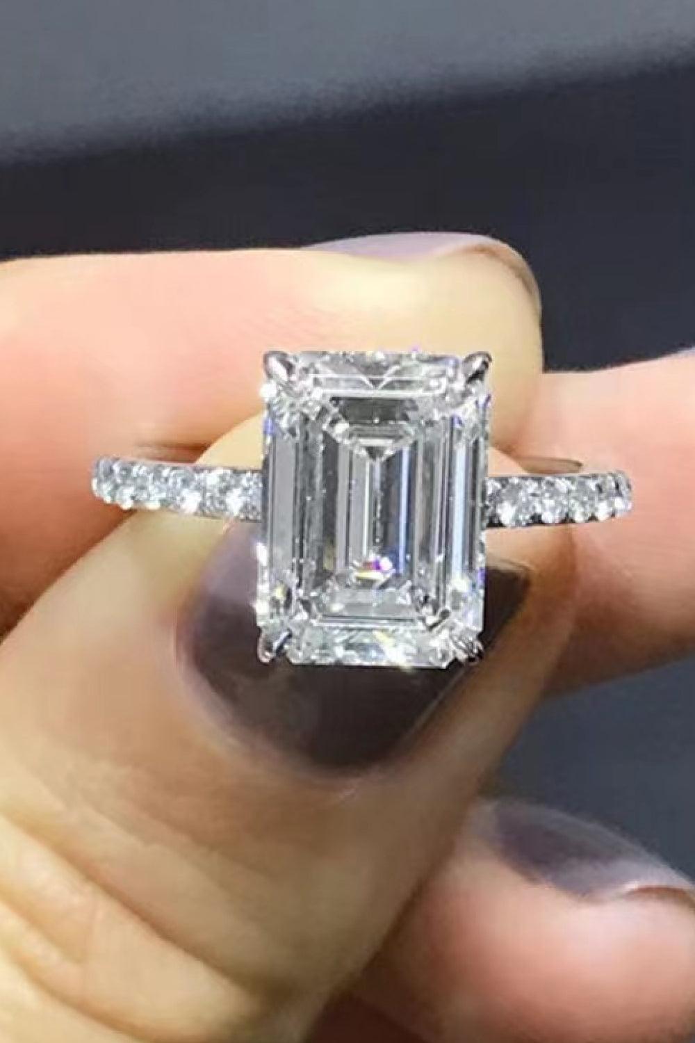 5 Carat Moissanite Side Stone Ring Carauana Store