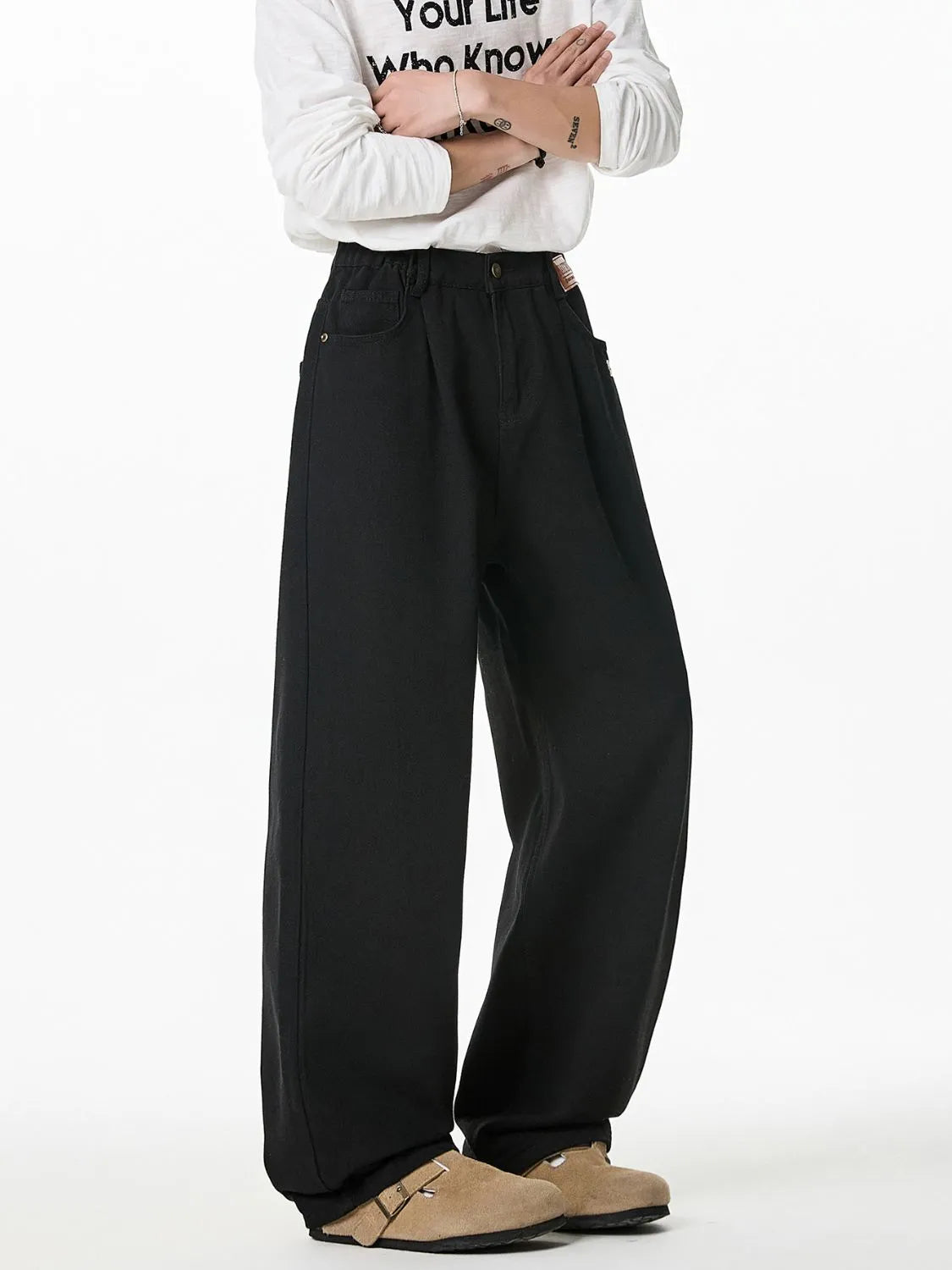 Men's Plus Size Wide Leg Pants Carauana Store