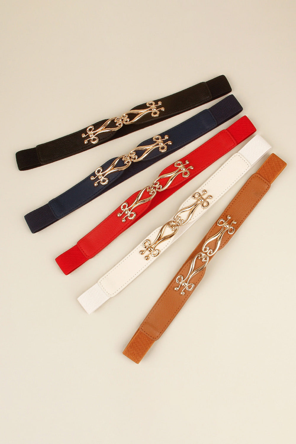 Alloy Buckle Elastic Belt Carauana Store