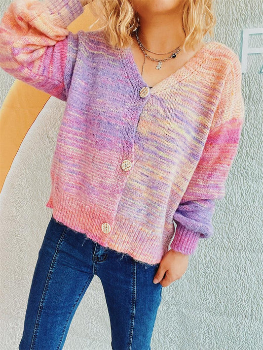 Button Up Long Sleeve Cardigan Carauana Store
