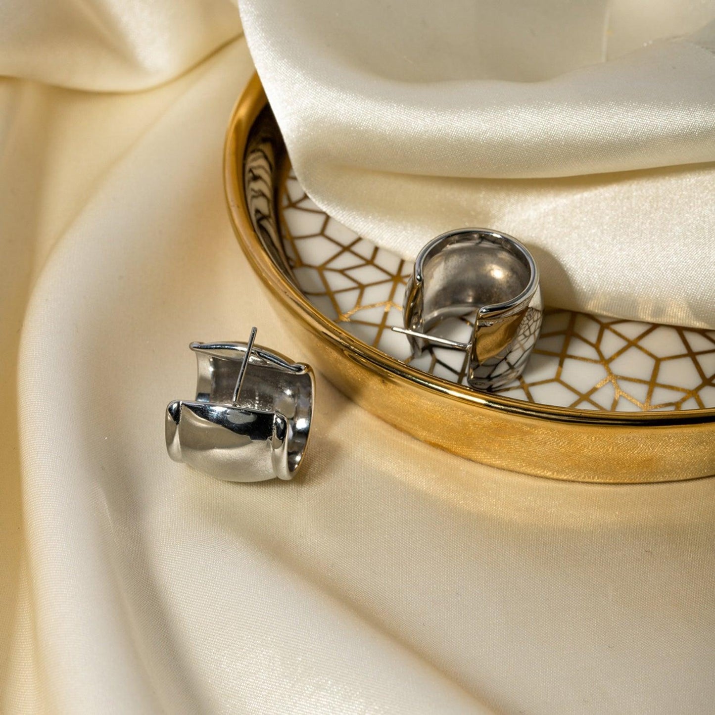 Stainless Steel C-Hoop Earrings Carauana Store