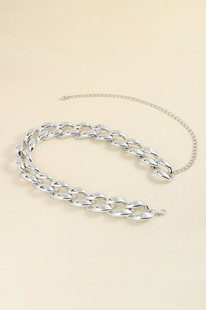 1.2" Width Acrylic Curb Chain Belt Carauana Store