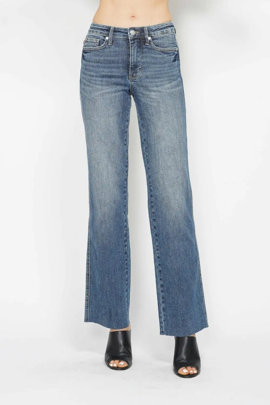 Judy Blue Full Size Tummy Control Straight Jeans Carauana Store