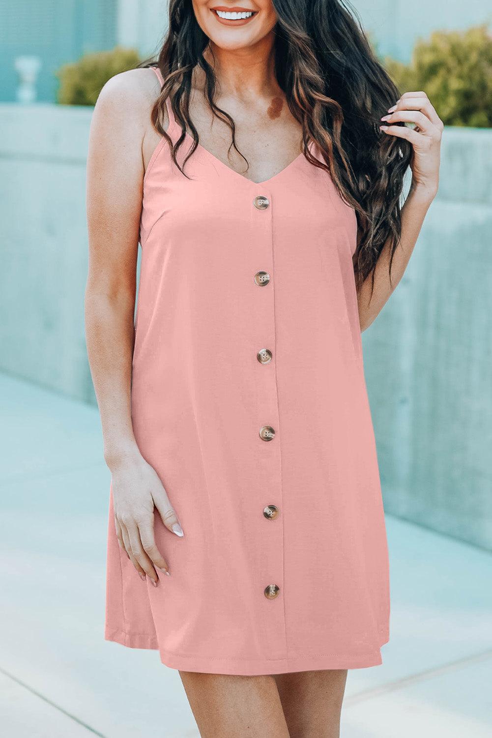 V-Neck Mini Cami Dress Carauana Store