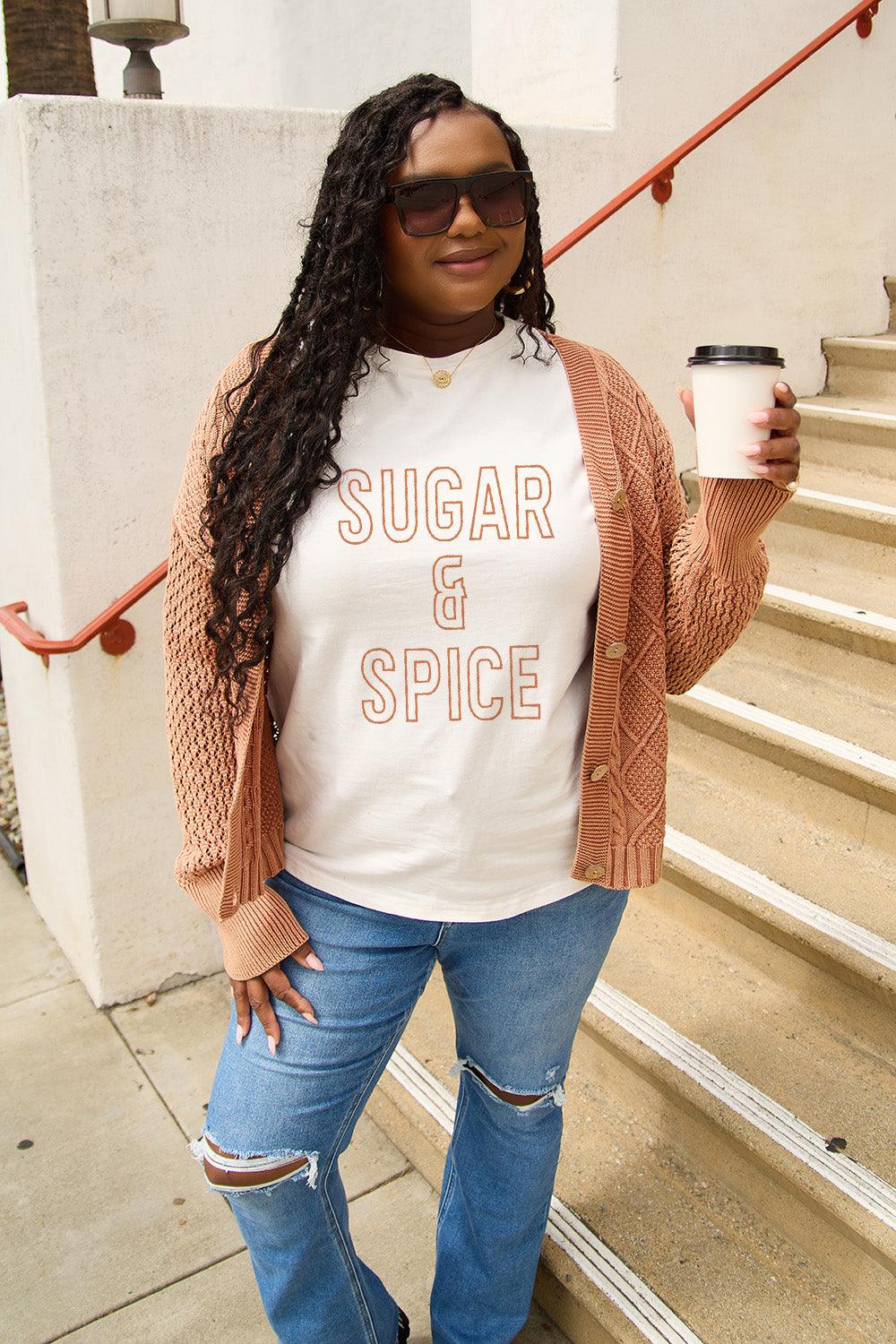 Simply Love Full Size Letter Graphic Short Sleeve T-Shirt Carauana Store