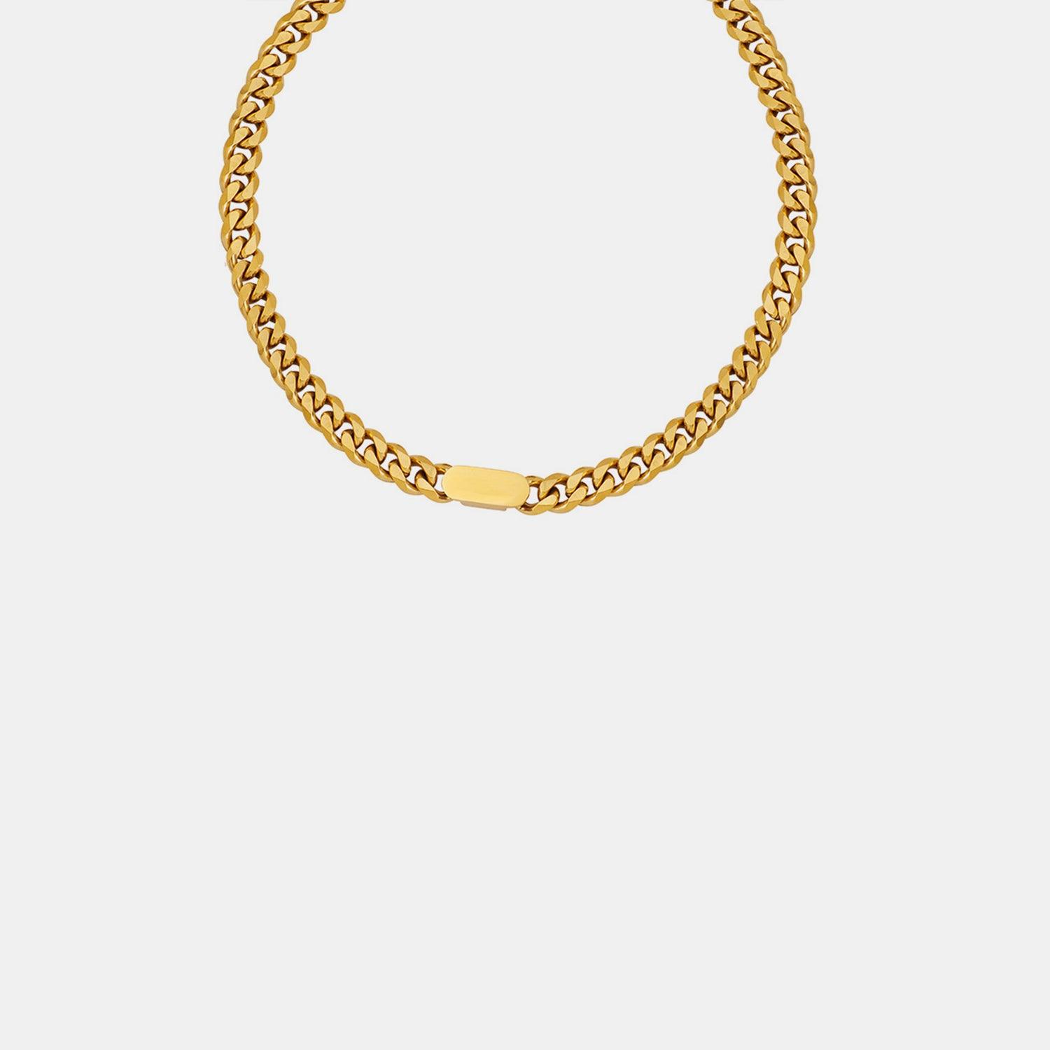 18K Gold-Plated Chain Necklace Carauana Store