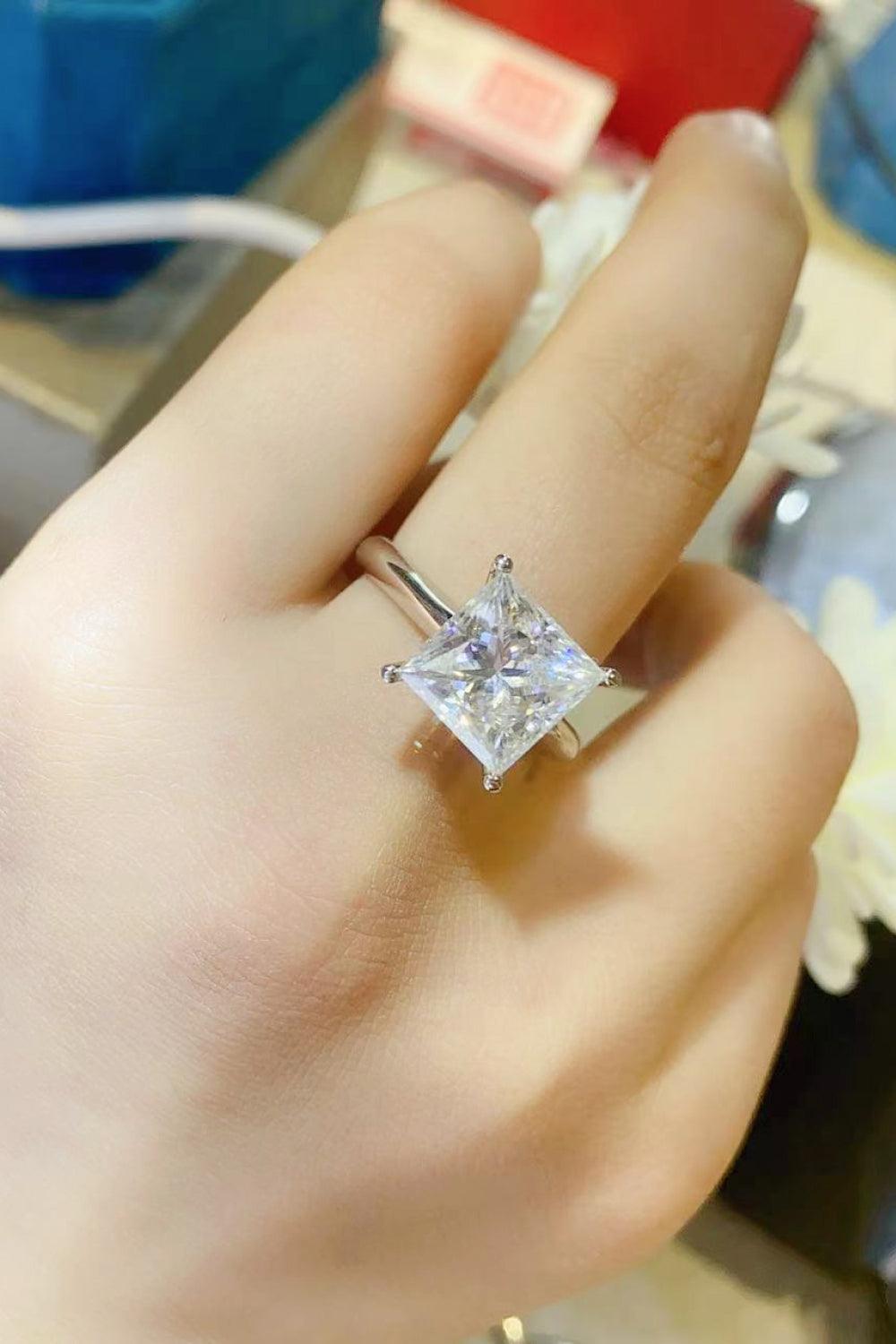 5 Carat Moissanite Solitaire Ring Carauana Store