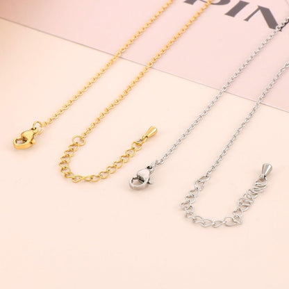 Pendant Rhinestone Stainless Steel Necklace CaRaUaNa Fashion