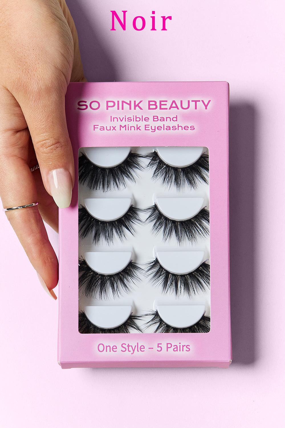 SO PINK BEAUTY Faux Mink Eyelashes 5 Pairs Carauana Store