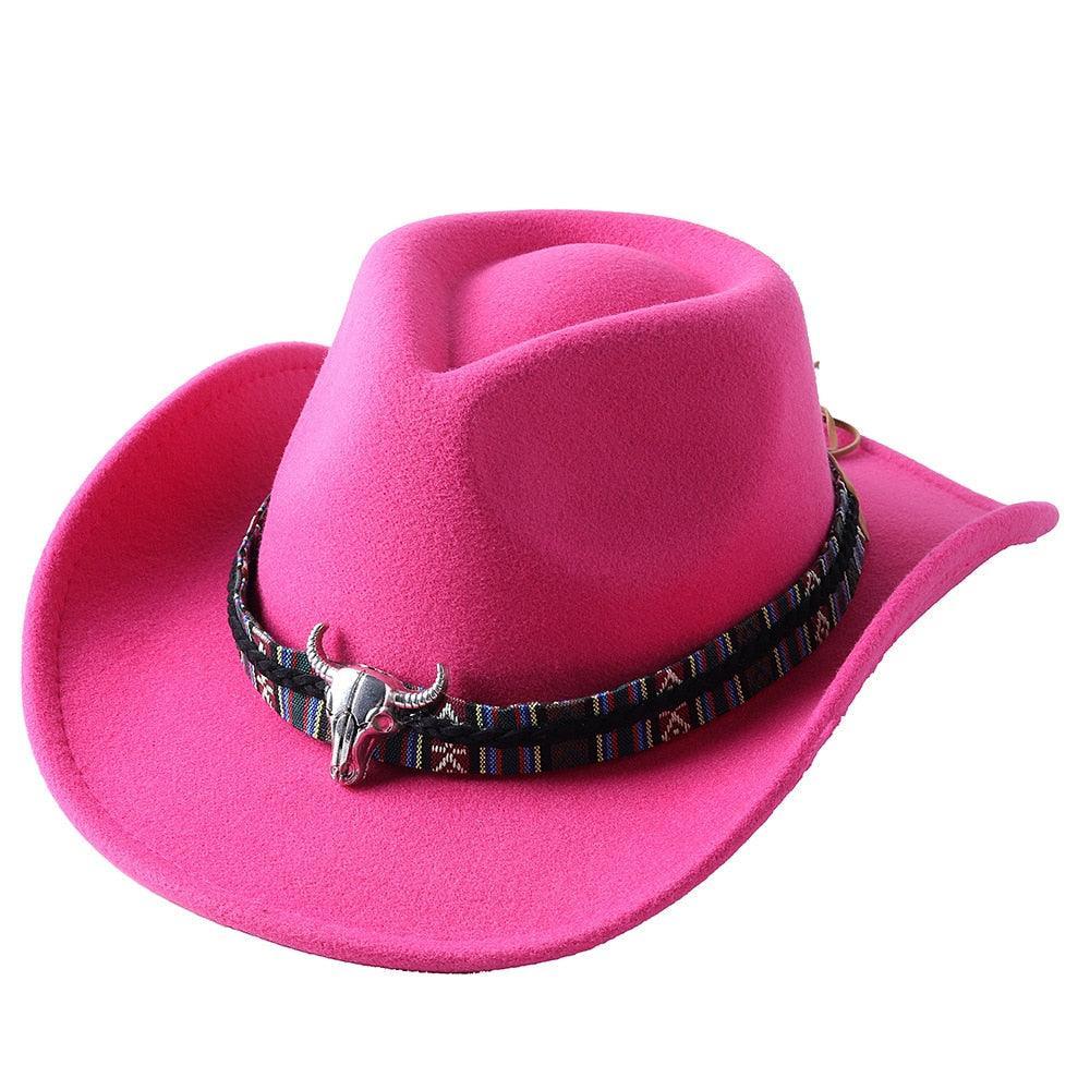 cowboy hat monochrome felt Unisex Carauana Store