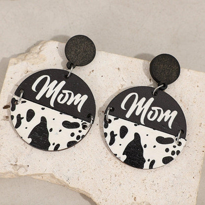 Alloy Wooden Dangle Earrings Carauana Store