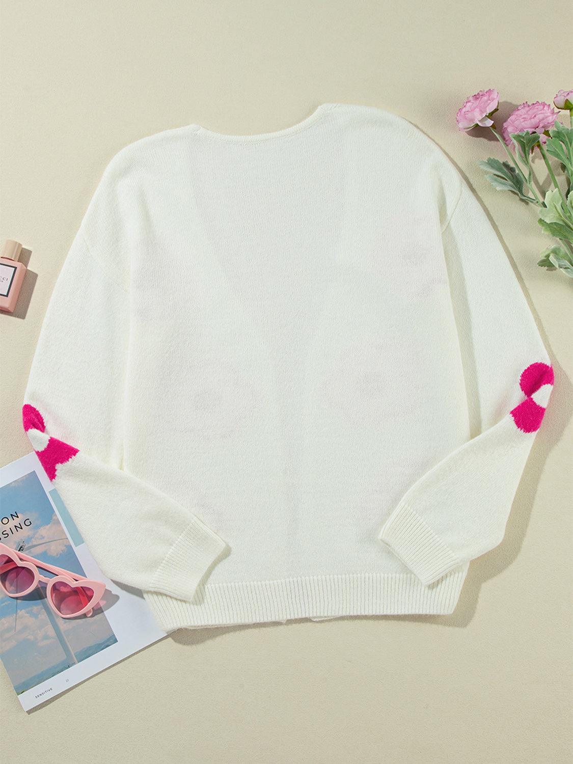 Flower Open Front Long Sleeve Cardigan Carauana Store