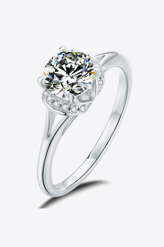 1 Carat Moissanite Split Shank Ring Carauana Store