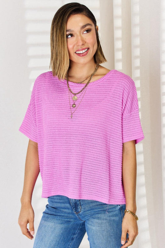 Zenana Full Size Round Neck Short Sleeve Top Carauana Store
