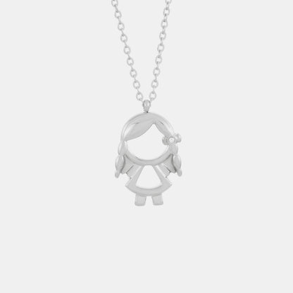 Pendant Rhinestone Stainless Steel Necklace CaRaUaNa Fashion