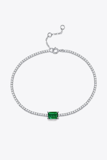 Adored 1 Carat Lab-Grown Emerald Bracelet Carauana Store