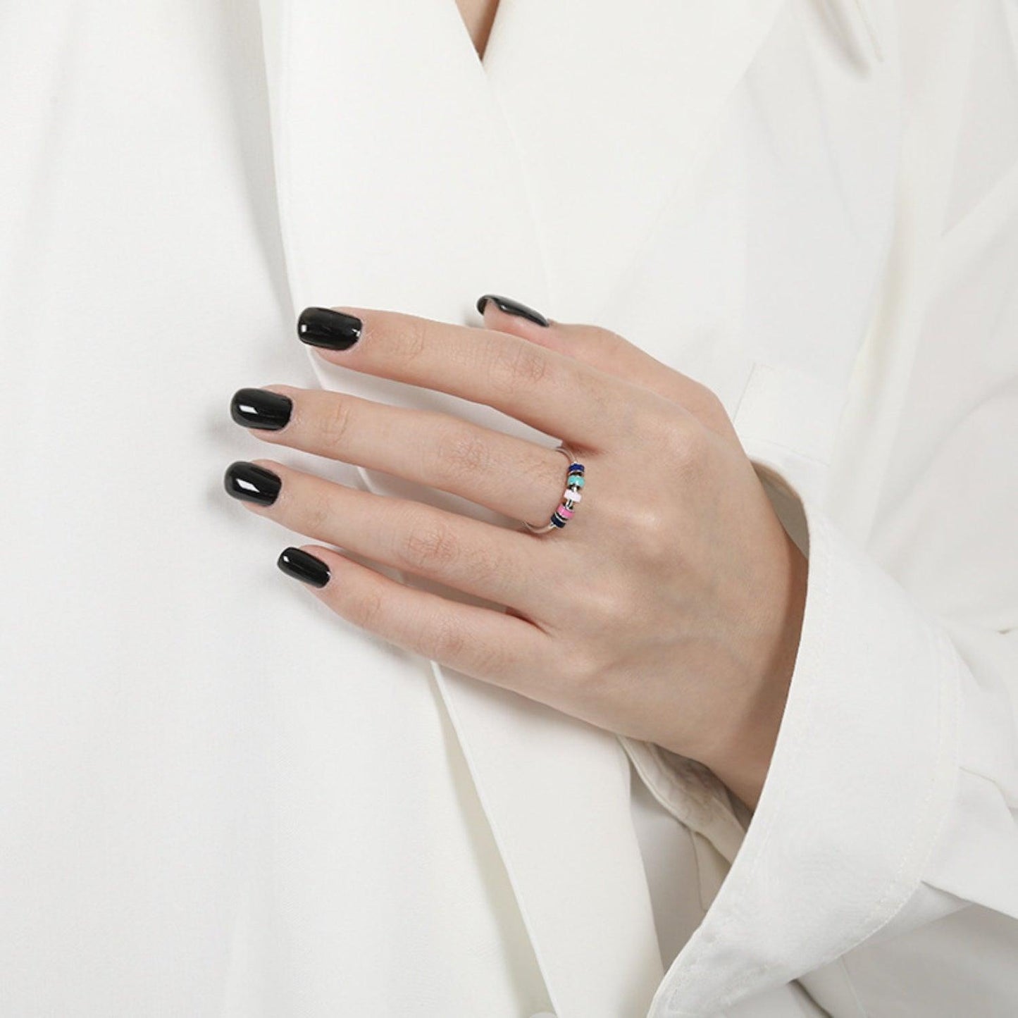 925 Sterling Silver Oil Drip Ring Carauana Store