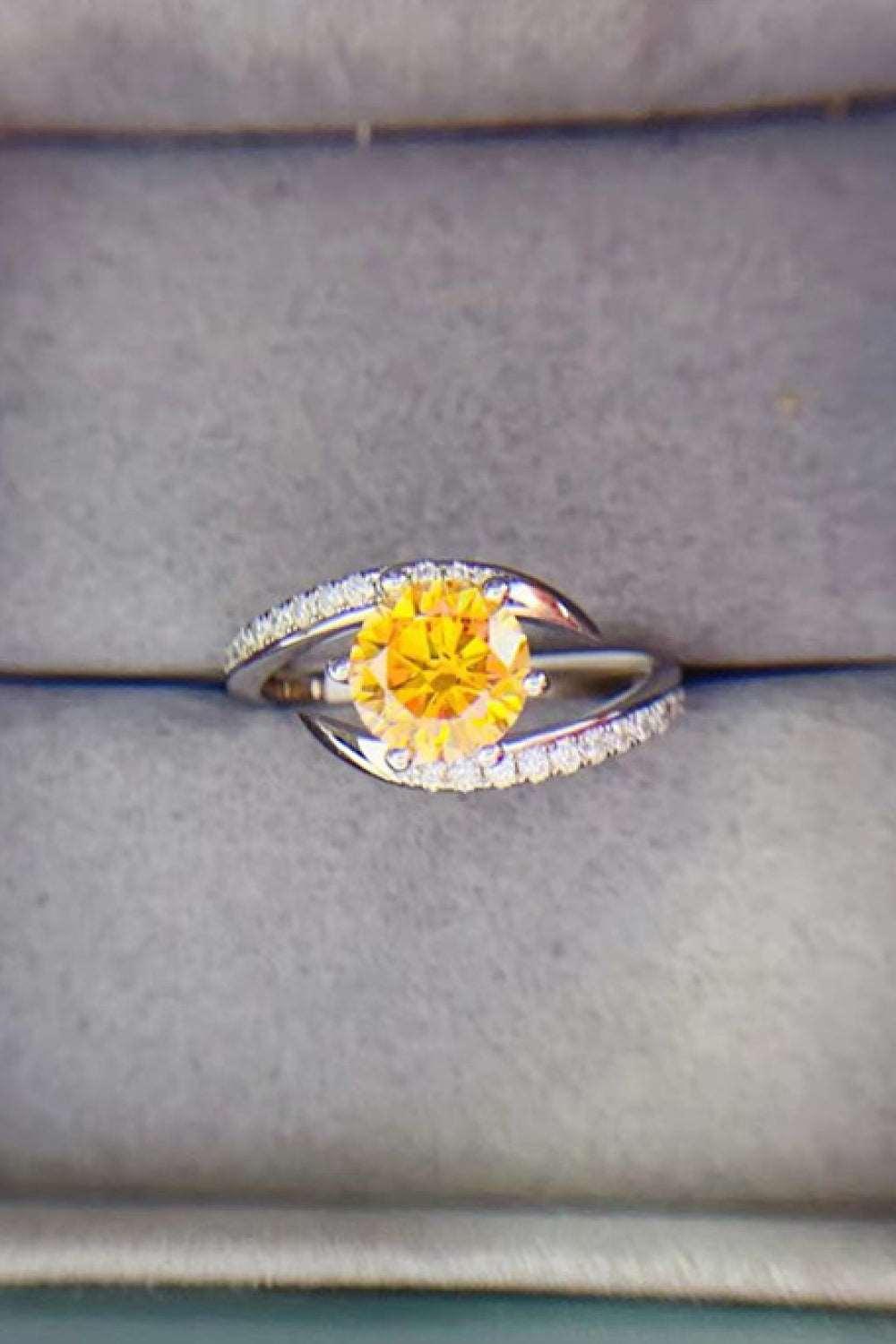 1 Carat Moissanite 925 Sterling Silver Ring Carauana Store