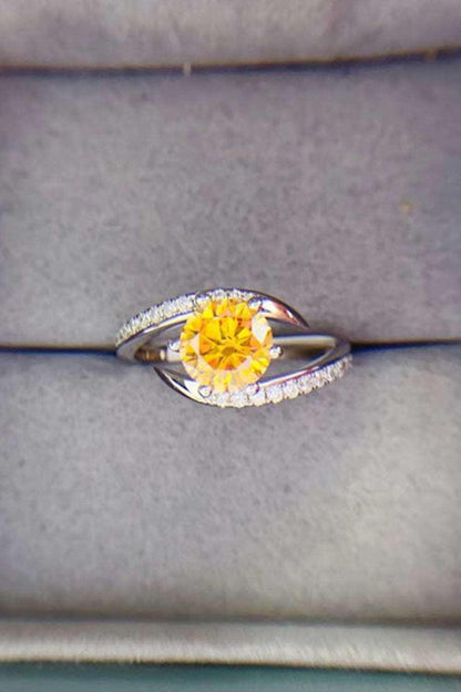 1 Carat Moissanite 925 Sterling Silver Ring Carauana Store