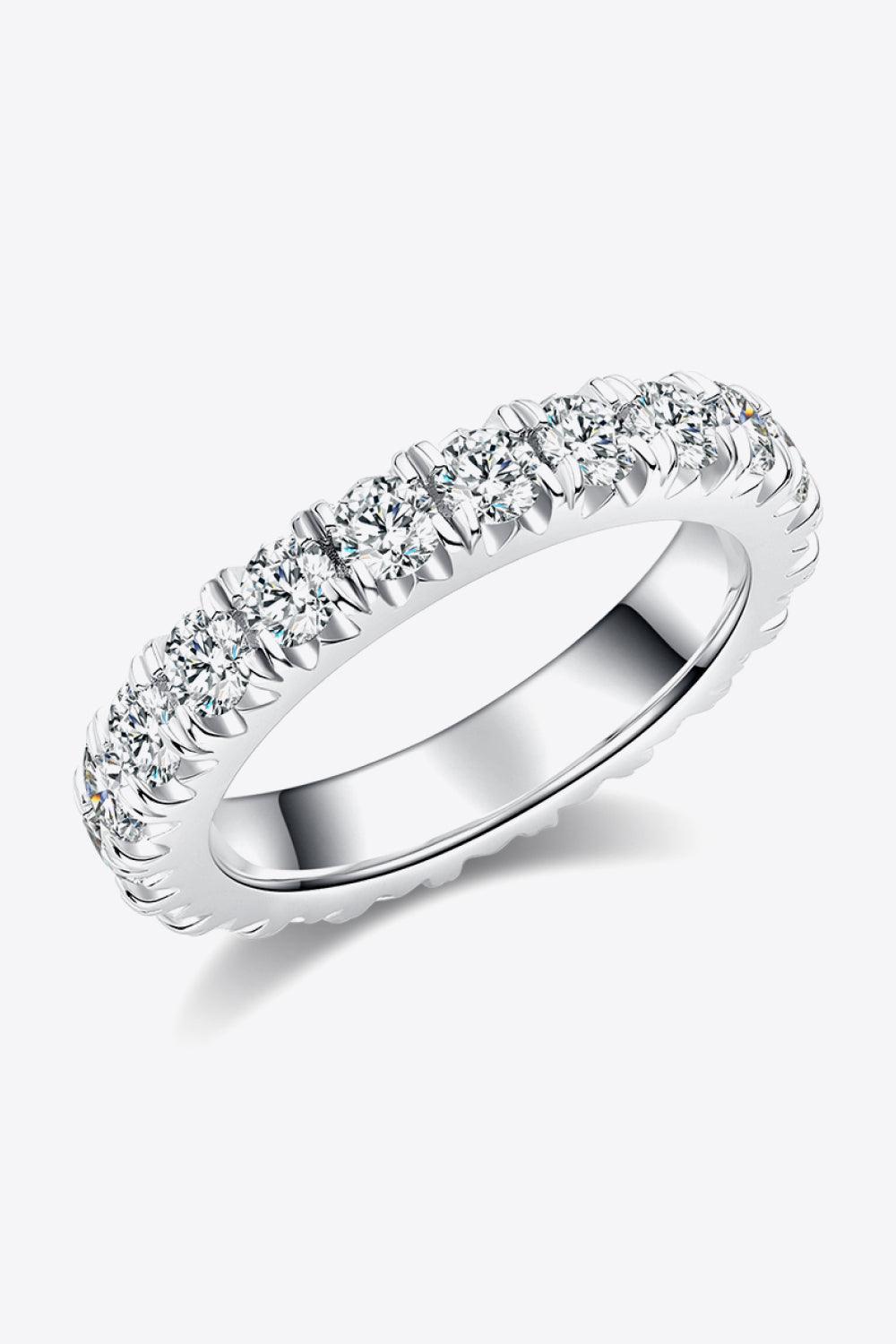 Adored 2.3 Carat Moissanite 925 Sterling Silver Eternity Ring Carauana Store