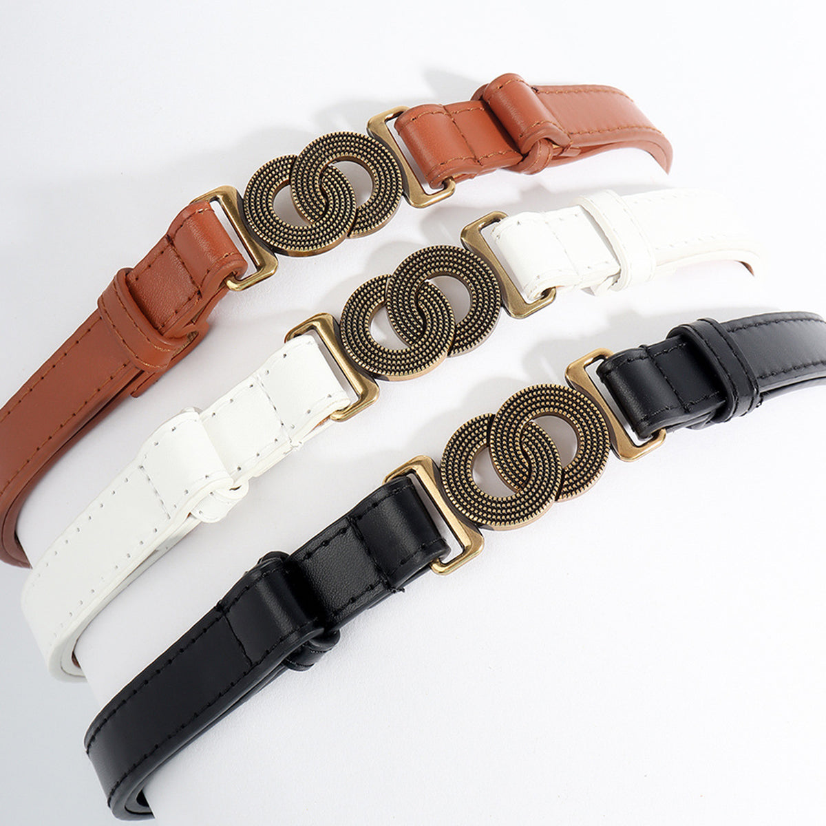 Alloy Buckle PU Belt Carauana Store