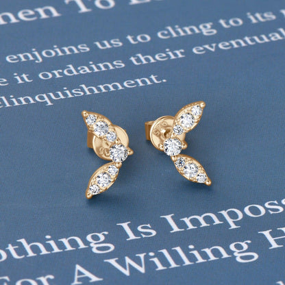 Moissanite 925 Sterling Silver Stud Earrings CaRaUaNa Fashion