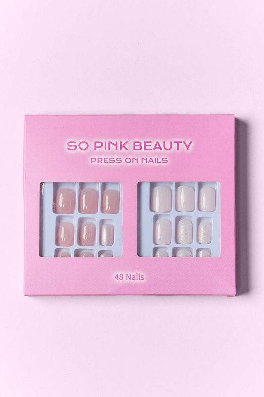 SO PINK BEAUTY Press On Nails 2 Packs Carauana Store
