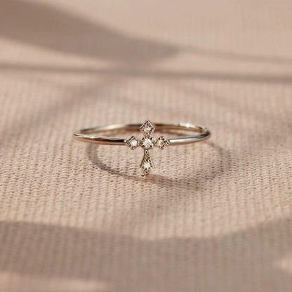 925 Sterling Silver Cross Ring Carauana Store