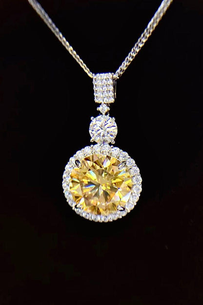 6 Carat Moissanite Pendant Necklace Carauana Store