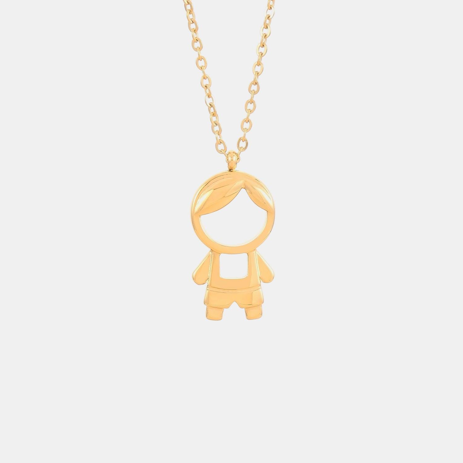 Pendant Rhinestone Stainless Steel Necklace CaRaUaNa Fashion