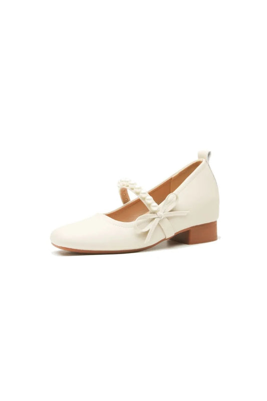 Square Toe Block Heels Pumps Carauana Store
